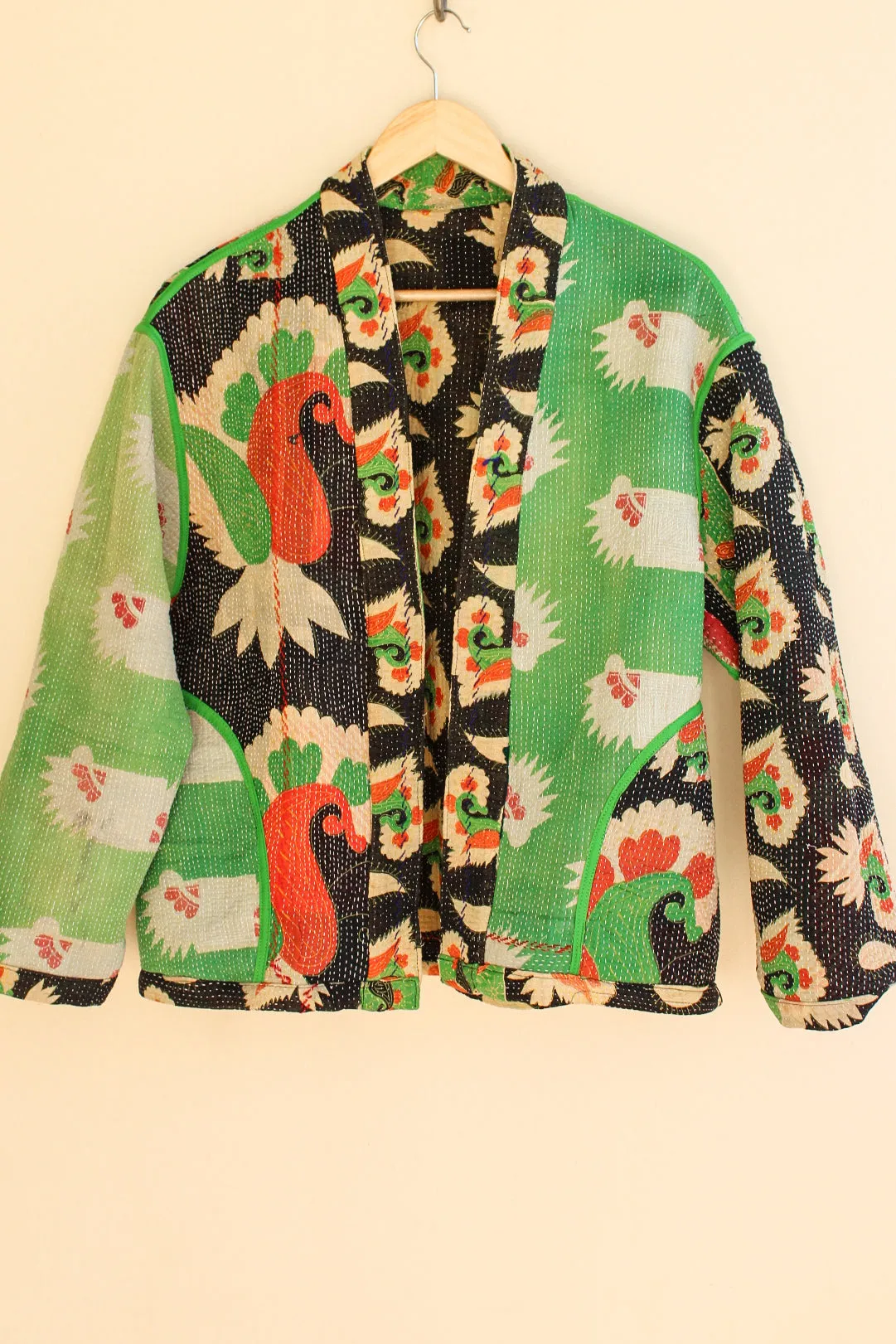 Cotton Kantha Crop Jacket 017
