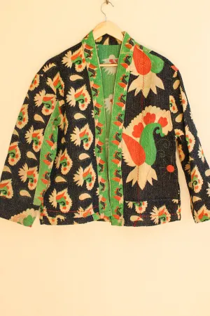Cotton Kantha Crop Jacket 017