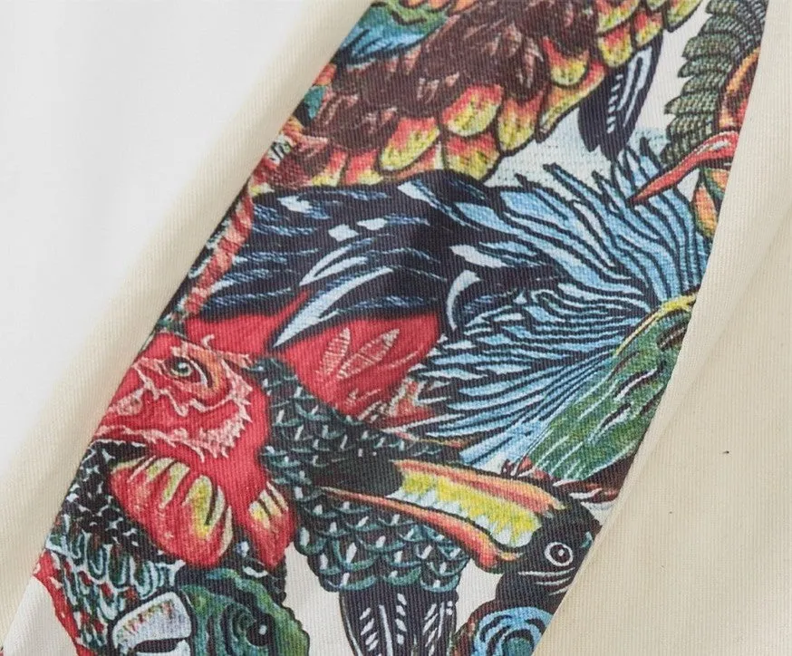 Cotton Pants - Colorful Animal Jungle Pattern