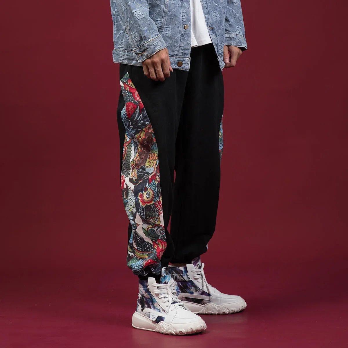 Cotton Pants - Colorful Animal Jungle Pattern