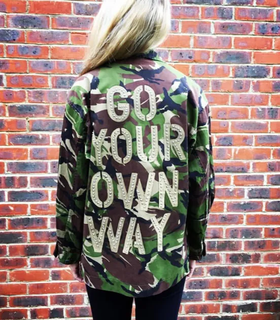 'Go Your Own Way' Green Camo Jacket