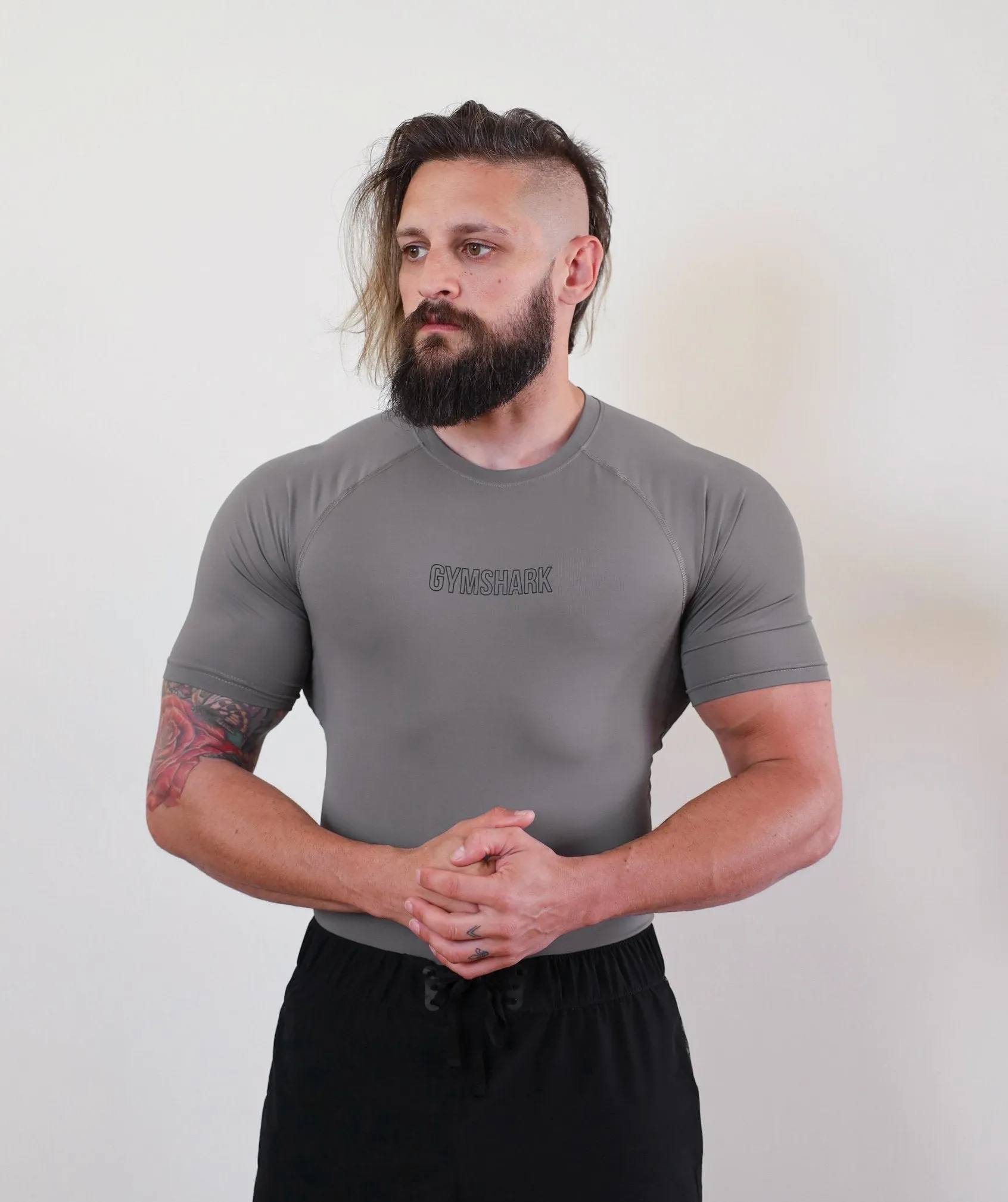Gymshark Combat Rashguard - Smokey Grey