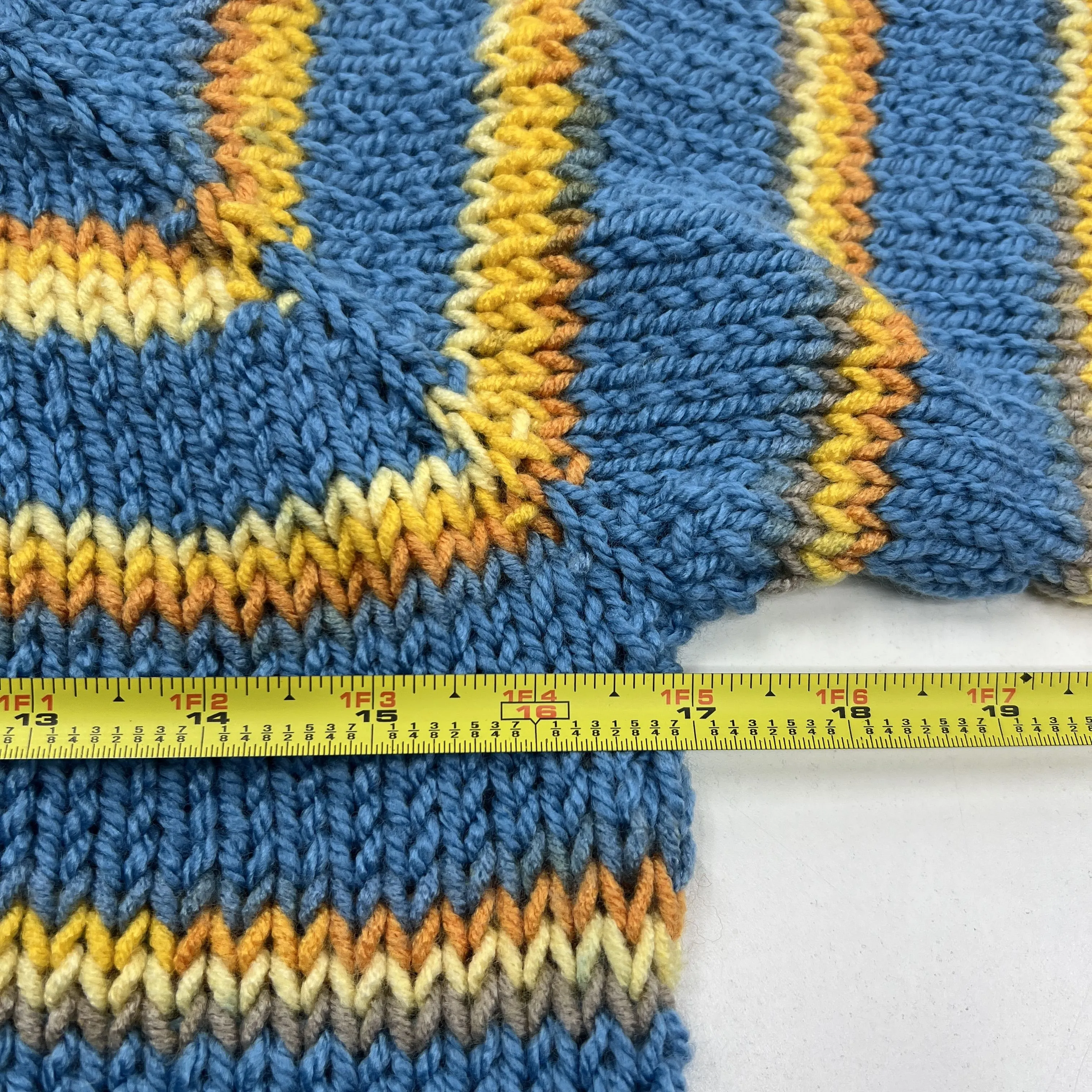 Handmade Orange Fuzzy Grey Blue & Yellow Sweaters Unisex SEE MEASUREMENTS