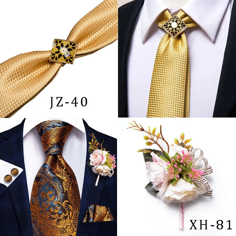 Hi-Tie Red Fashion Business Striped 100% Silk Men's Tie NeckTie 8.5cm Ties for Men Formal Luxury Wedding Quality Gravata