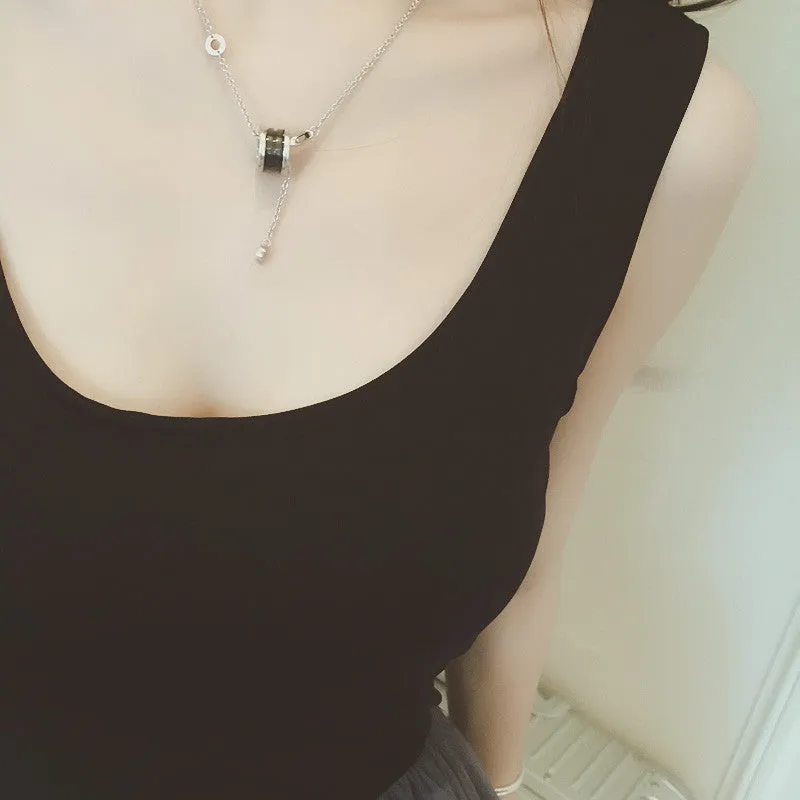 Korean fashion vest skirt dress two-piece outfit  AD0007