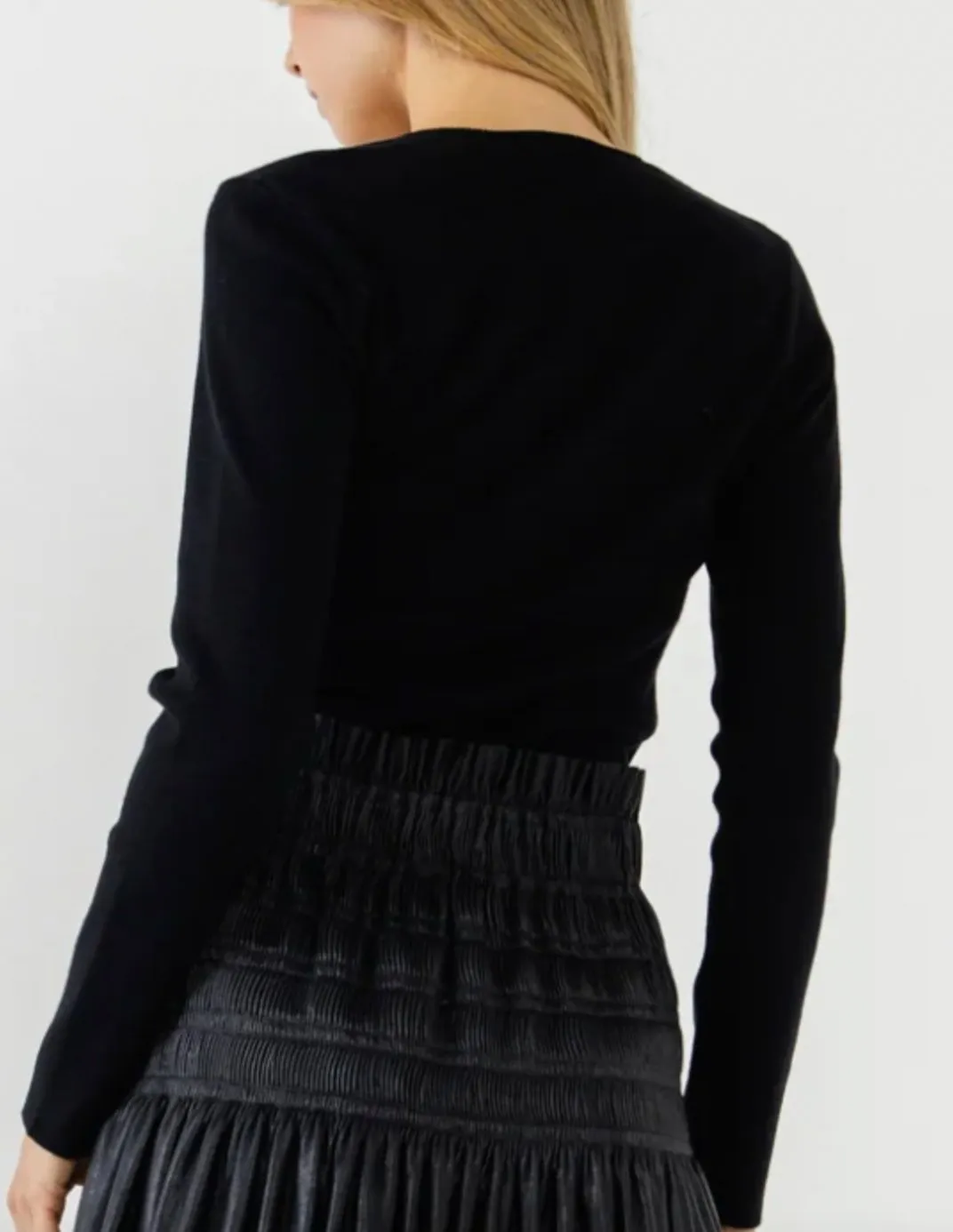 Long Sleeve Cut Out Top
