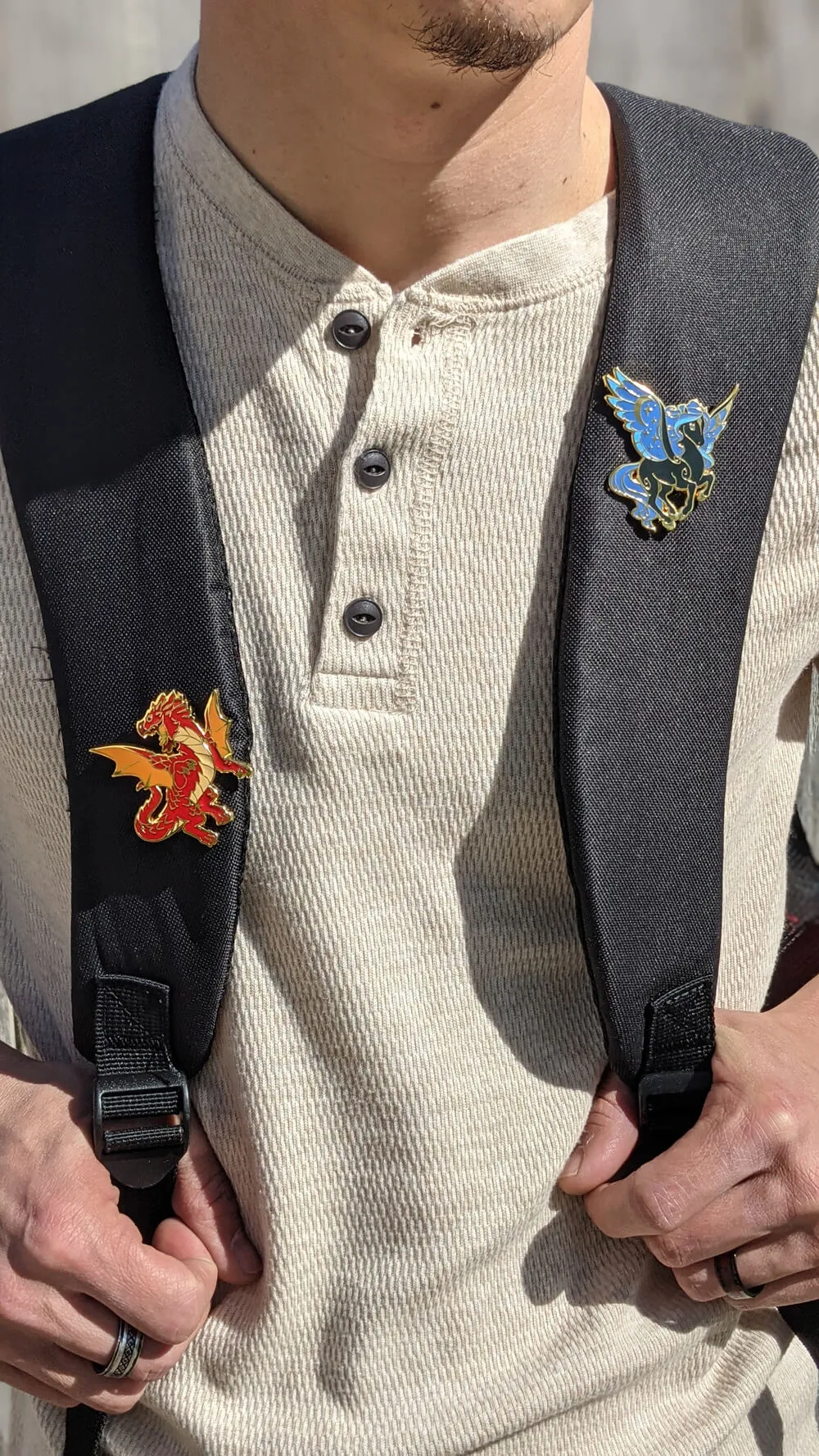Mythical Beasts Pin (Baby Phoenix - Alternate Color) | 2" Hard Enamel Pin