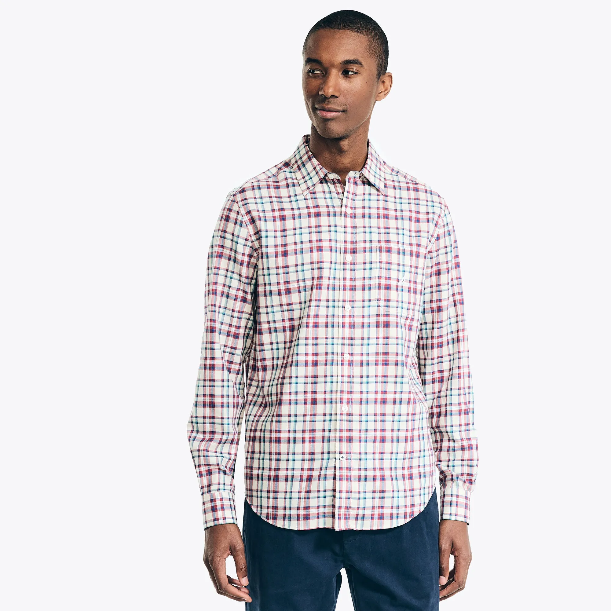 Nautica Men's Sustainably Crafted Plaid Shirt