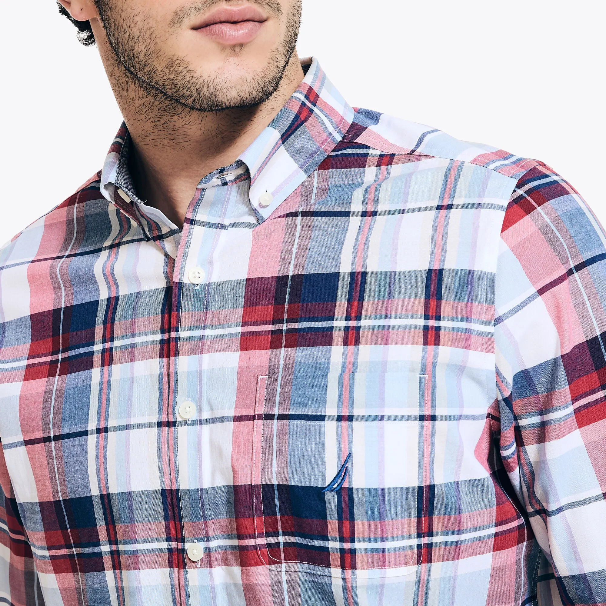 Nautica Men's Sustainably Crafted Plaid Shirt