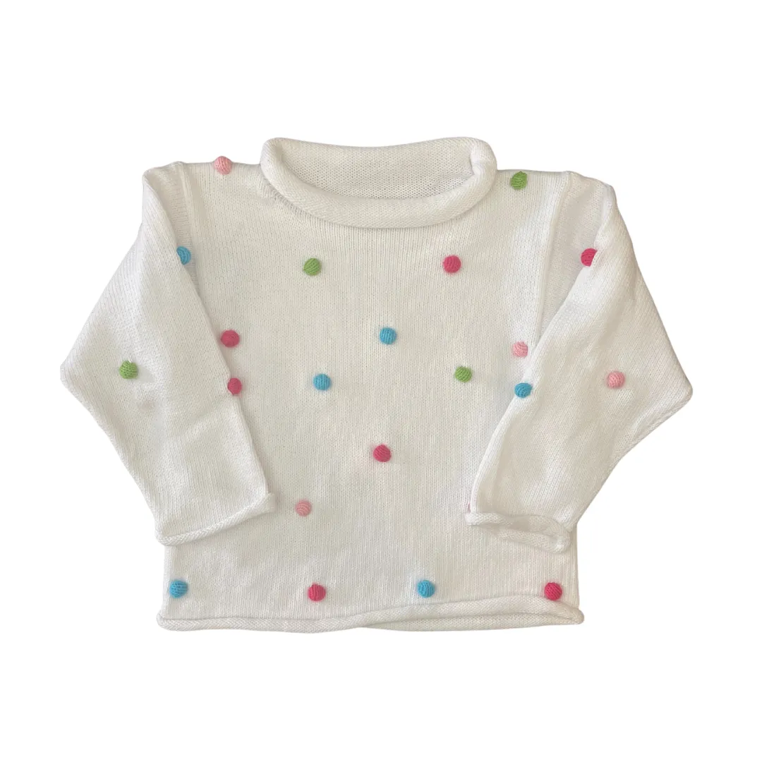 Pom Pom Rollneck Sweater