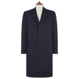 Rothbury Navy Covert Twill Coat