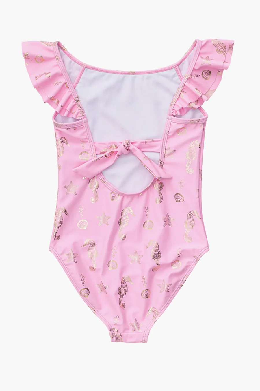 Snapper Rock Seahorse Sparkle Flutter Swimsuit (Size 4 left)