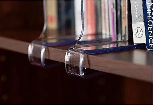 StorageAid Beautiful 2 Pack Kitchen Acrylic Shelf Dividers - Unbreakable Crystal Clear Closet Shelves, Organizer Separators, Perfect for Kitchen Closets and Food Pantry. (Shelf Divider)