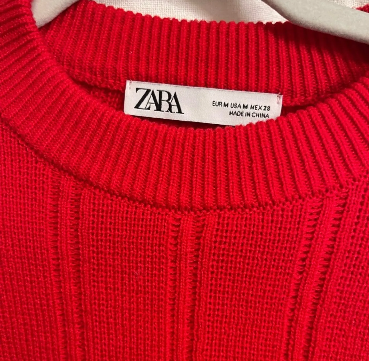 Zara red sweater